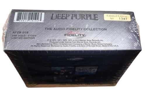 ディープ・パープル/レア限定ボックス未開封　Audio Fidelity ディープ・パープル/レア限定ボックス未開封 Audio Fidelity